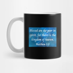 Bible Verse Matthew 5:3 Mug